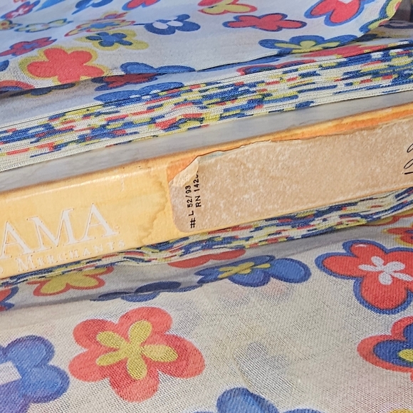 Vintage Sheer Flower Power Vtg fabric 70s 80s - Picture 5 of 5